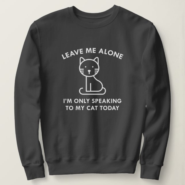 Pratar Bara Med Min Katt T Shirt (Design framsida)