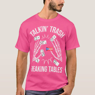 Pratar skräp bryter bord - Dominoälskare Dom T Shirt