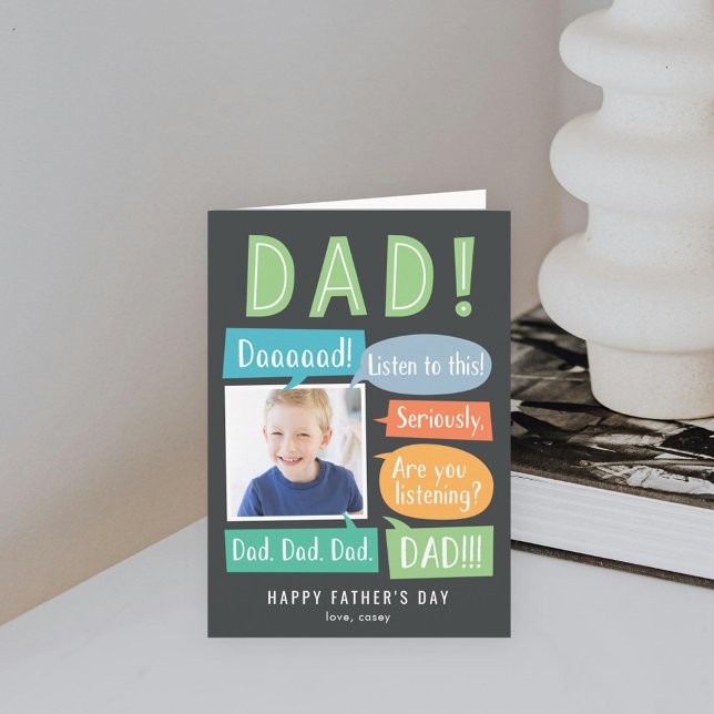 Pratbox Anpassad Fars Dags Kort (Skapare uppladdad)