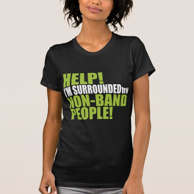 Pratbubbla för icke-band-personer tee shirt (Framsida)