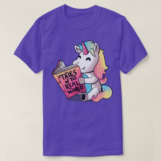 Pratcher från Real World Funny Unicorn T Shirt (Design framsida)