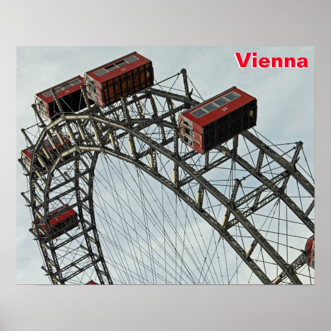Prater Ferris Wheel, Wien, Österrike Poster (Framsidan)