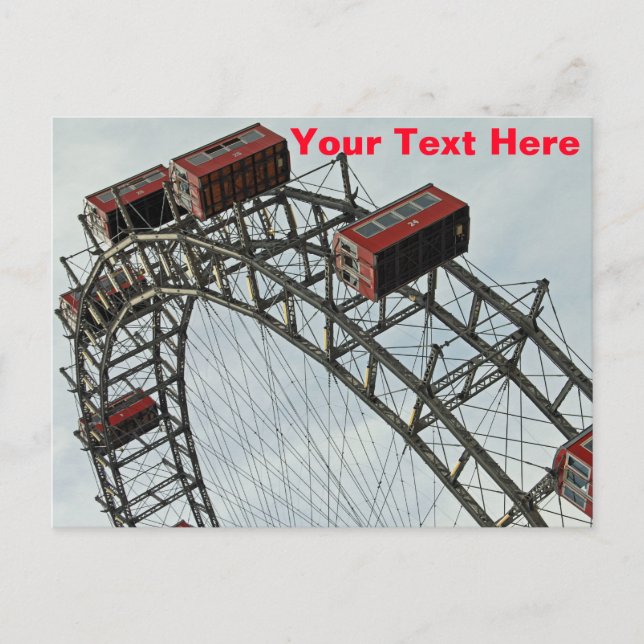 Prater Pariserhjul, Wien, Österrike Vykort (Framsida)