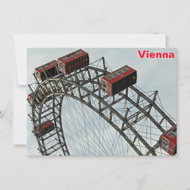 Prater Riesenrad, Wien, Österrike kort (Framsida)