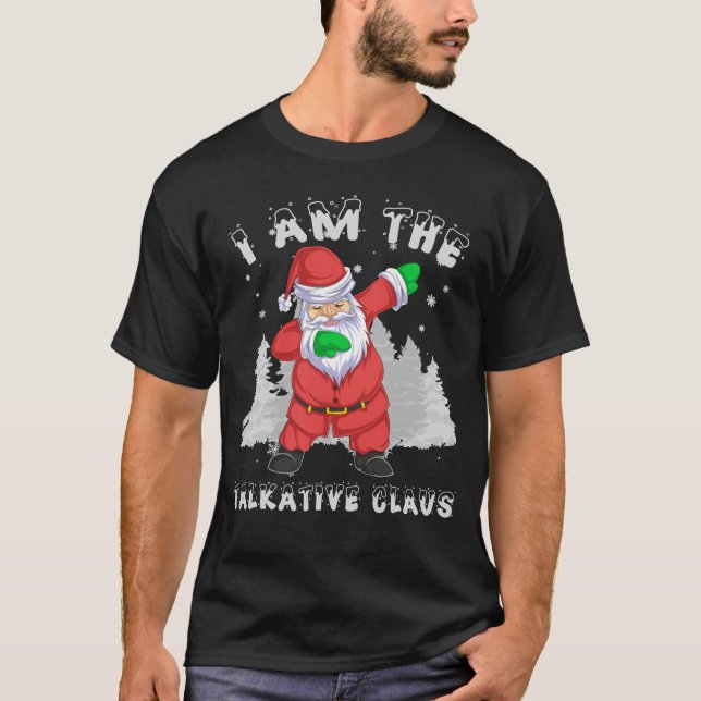 pratkative jultomten t shirt (Framsida)