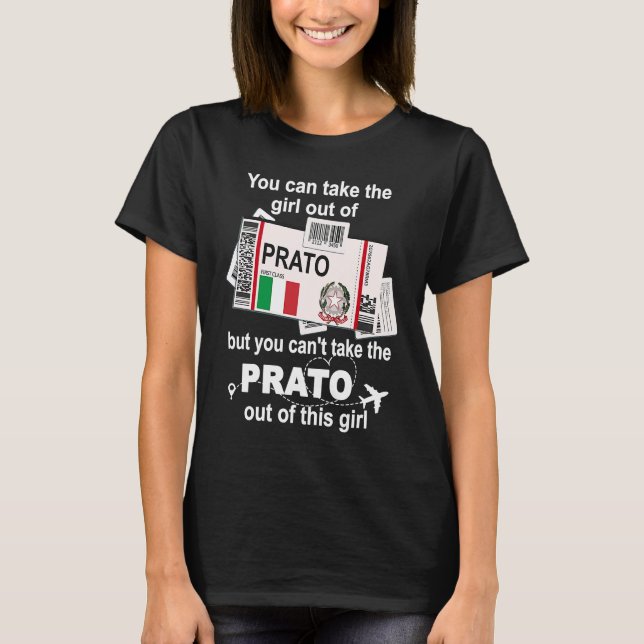 Prato Boarding Pass  Prato Flick  Prato T Shirt (Framsida)