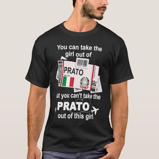 Prato Boarding Pass  Prato Flick  Prato T Shirt (Framsida)