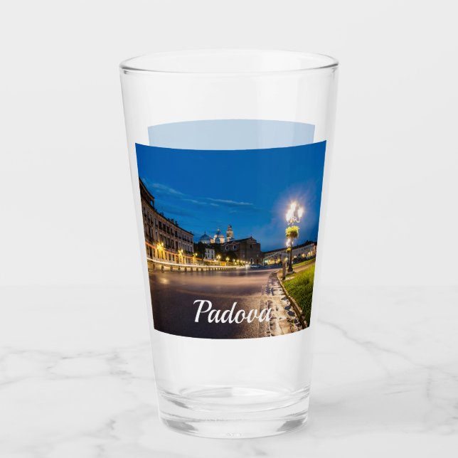 Prato della Valle nattetid i Padova, Italien Glaskopp (Framsida)