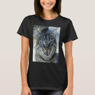 Pratsam katt kvittrande husdjur fotografering 1 t shirt