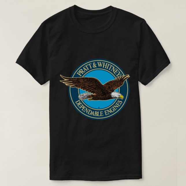 Pratt&amp; Whitney Logotyp Pullover Hoodie T Shirt (Design framsida)