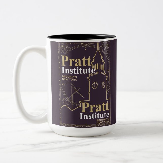 Pratt institute Två-Tonad mugg (Vänster)