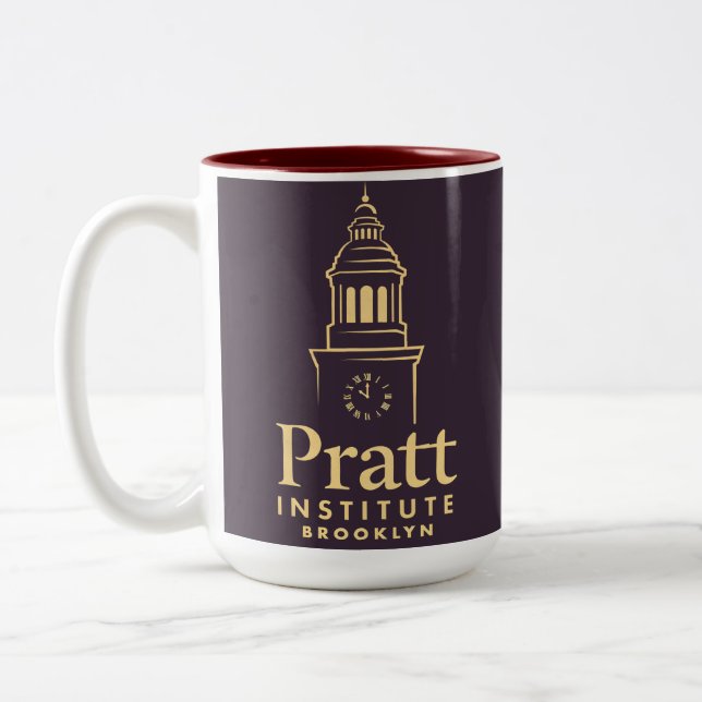 Pratt institute Två-Tonad mugg (Vänster)