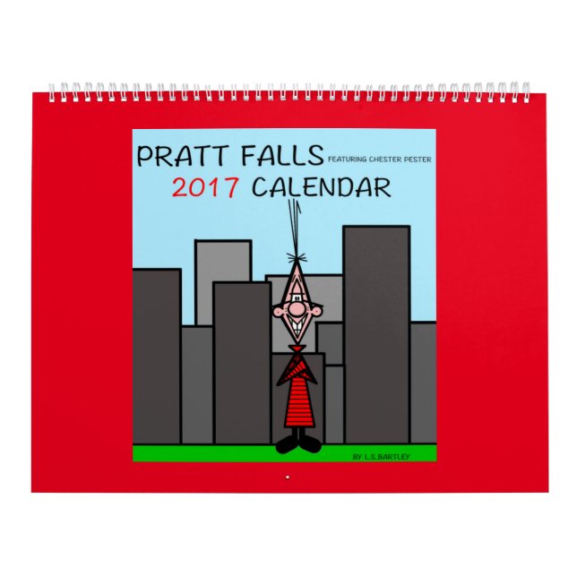 Pratt nedgångar som presenterar Chester, tjatar på Kalender (Omslag)