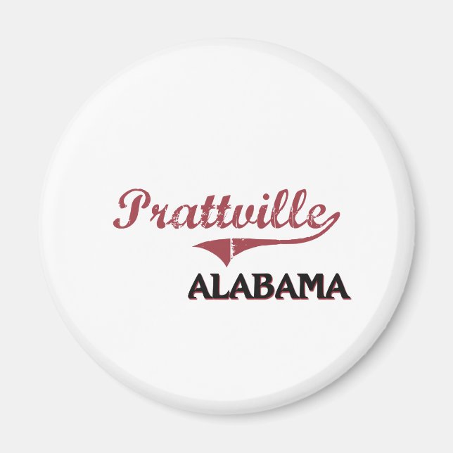 Prattville Alabama City Classic Magnet (Framsidan)