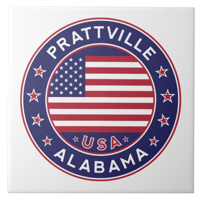 Prattville, Alabama Kakelplatta (Framsidan)