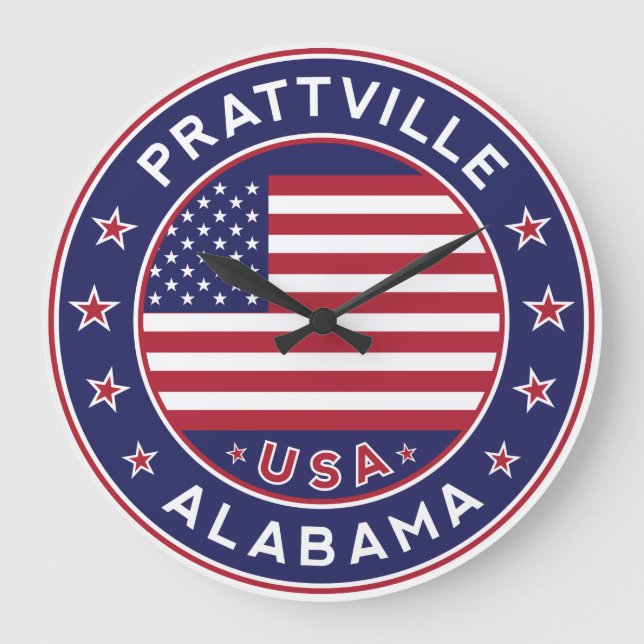 Prattville, Alabama Stor Klocka (Framsida)