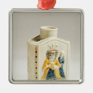 Prattware teacaddy julgransprydnad metall