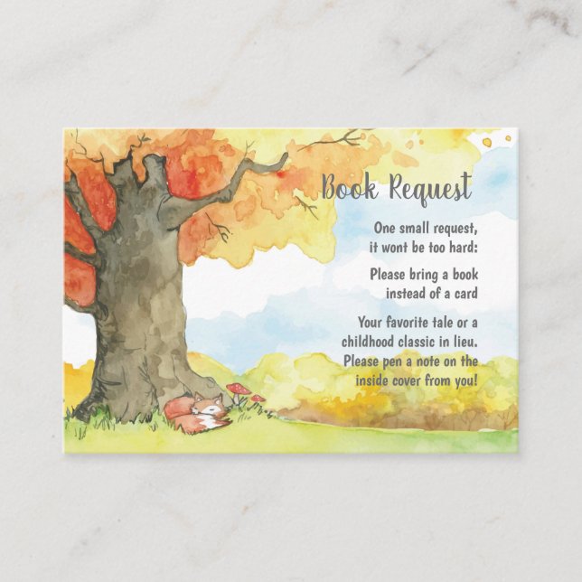 Prävfolie under ett Träd Bok-visitkort Visitkort (Framsida)