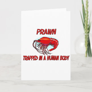 Prawn fångad i en human kropp kort