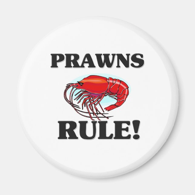 PRAWNS-regel! Magnet (Framsidan)