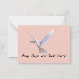 Pray and Hope Note-kort Anteckningskort