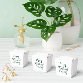 Pray Bible Verse Christian Prayer Grönt and White Presentaskar