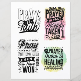 Pray by Faith: Bible Verse and Quote Card