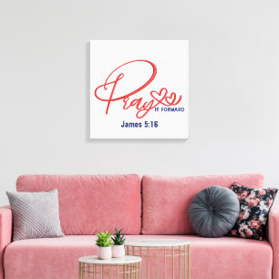 Pray-Canvas (glans) Canvastryck