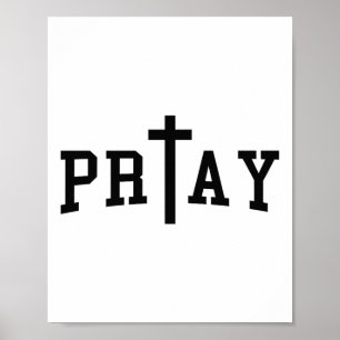Pray Christian Kor Art Christian Citote Religous Poster