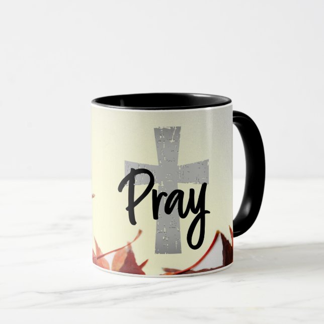 Pray Christian Kor, Autumn Red Löv Mugg (Framsida höger)