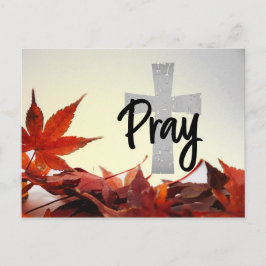 Pray Christian Kor, Autumn Red Löv Vykort