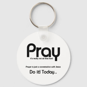 Pray Christian Nyckelring