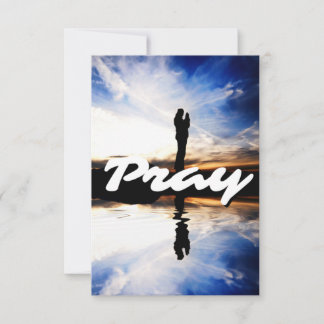 Pray Daily Flat Greeting Card Kort