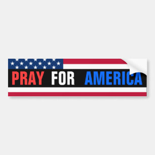 Pray for America Bildekal