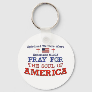 PRAY FOR AMERICA Keychain Nyckelring