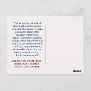 PRAY FOR AMERICA Post Card Vykort