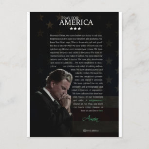 Pray for America Vykort