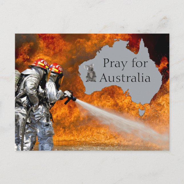 Pray for Australia Vykort (Framsida)