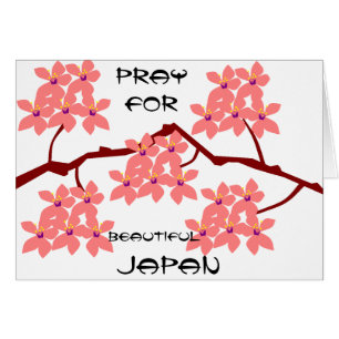PRAY FOR BEAUTIFUL JAPAN HÄLSNINGSKORT