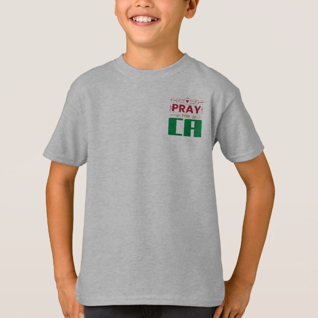 Pray for CA: Tillsammans i Prayer for CA T Shirt (Framsida)