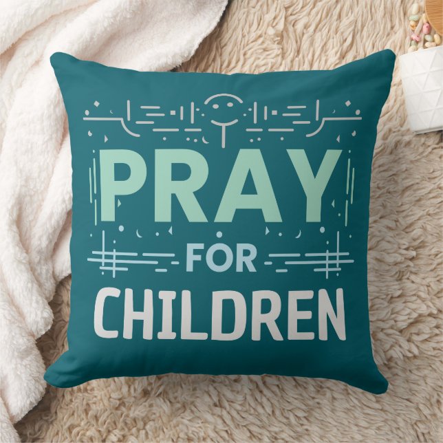 Pray for Children Kudde (Filt)