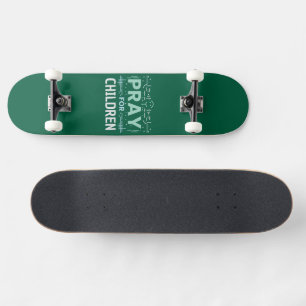 Pray for Children Mini Skateboard Bräda 18,5 Cm