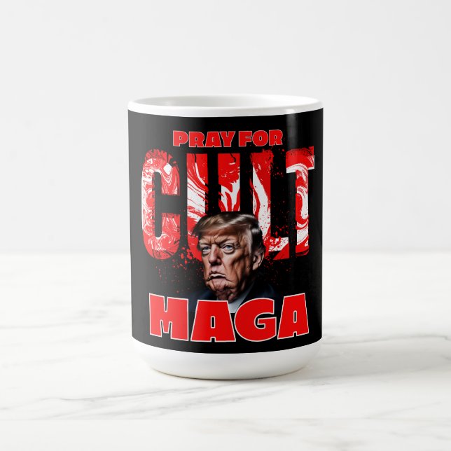Pray for Cult MAGA Kaffemugg (Center)