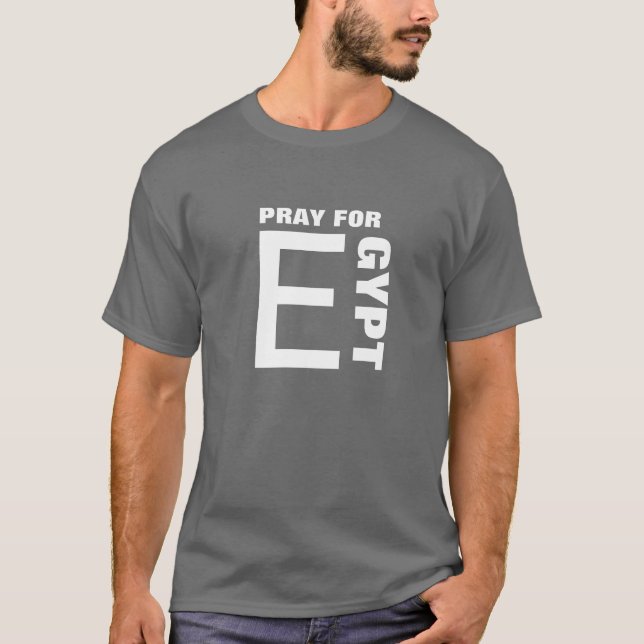 PRAY FOR EGYPTEN T-SHIRT (Framsida)