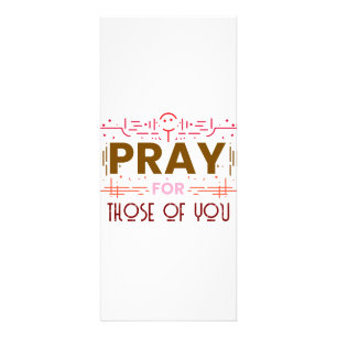 Pray för er. reklamkort