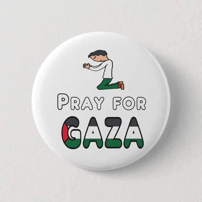Pray for Gaza Knapp (Framsida)