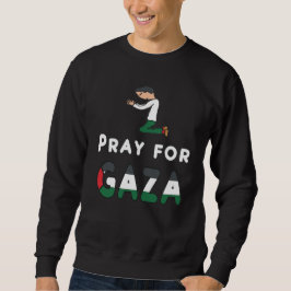 Pray for Gaza Lång Ärmad Tröja