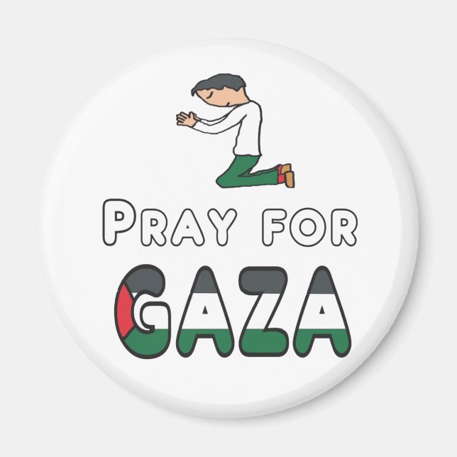Pray for Gaza Magnet (Framsidan)