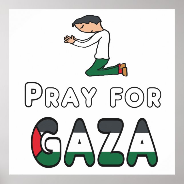 Pray for Gaza Poster (Framsidan)