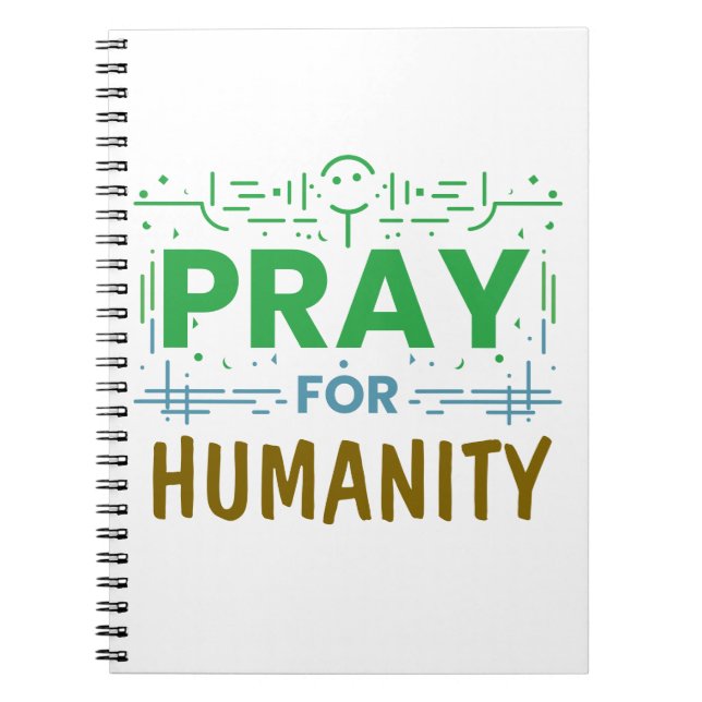 Pray for: Honoring Humanity Anteckningsbok (Framsidan)